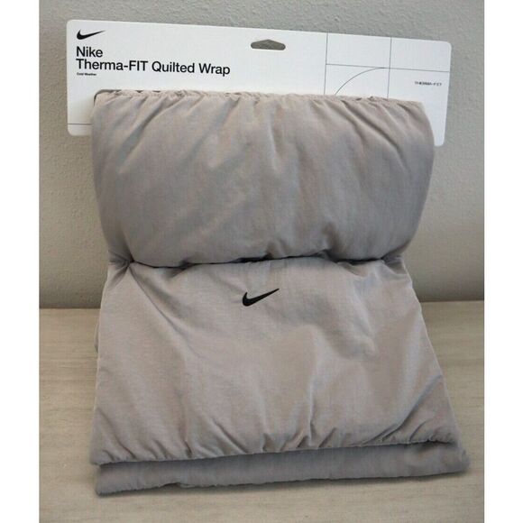 Nike Unisex Adult OSFM College Gray/Black Therma-FIT Quilted Wrap - Picture 1 of 11